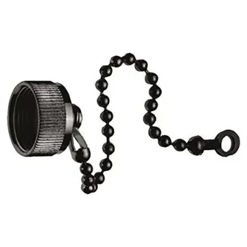 Hirose JR-W Female Dust Cap, Shell Size 16 IP67 Rated, with Chrome Finish, Metal - JR16WRC3 product image