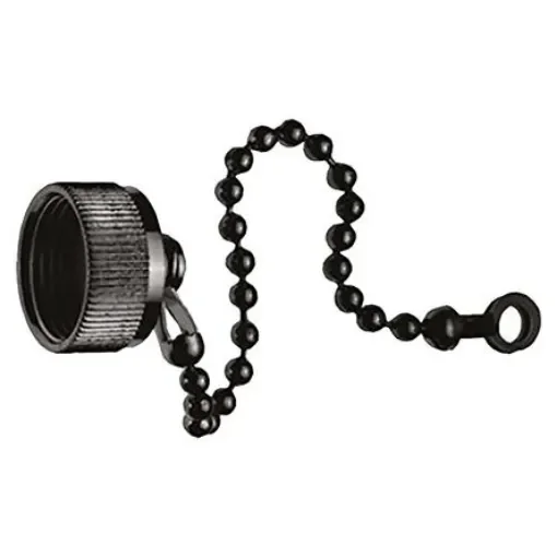 Hirose JR-W Female Dust Cap, Shell Size 16 IP67 Rated, with Chrome Finish, Metal - JR16WRC3 product image