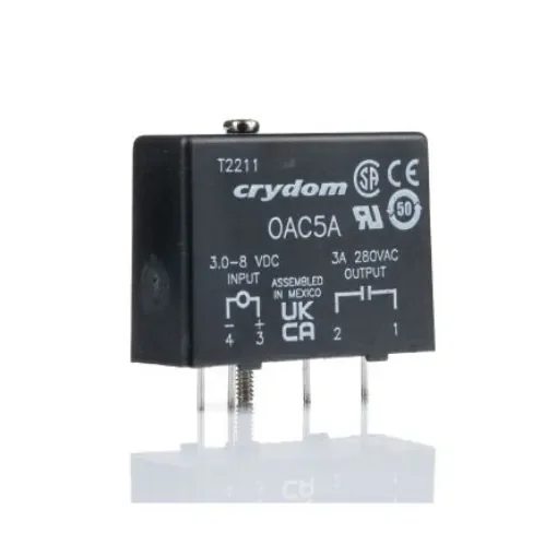 Sensata Crydom M SERIES Series Interface Relay Module, PCB Mount, 5V dc Coil, 20mA Load - OAC5A product image