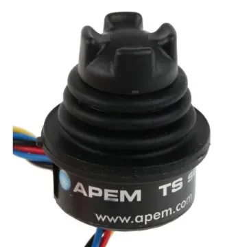 Apem 2-Axis Joystick Switch Castle, Hall Effect, IP68, IP69K 5V - TS-1D1S02A product image