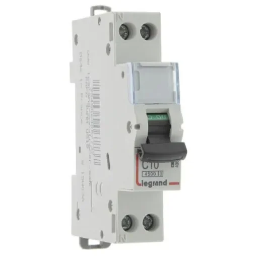 Legrand DX Range DNX3 MCB, 10A Curve C, 4.5 kA Breaking Capacity - 4 067 73 product image