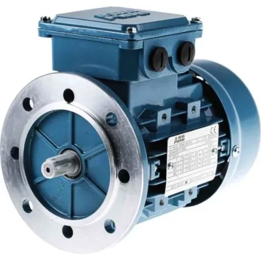 ABB M3AA Reversible Induction AC Motor, 0.18 kW, IE2, 3 Phase, 4 Pole, 415 V, Flange Mount Mounting - 3GAA062312-BSF product image
