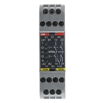 ABB Vital 1 Vital Emergency Stop Safety Relay, 24V dc, Single Channel, 2 Safety Contacts - 2TLA020052R1000  Vital 1 product image