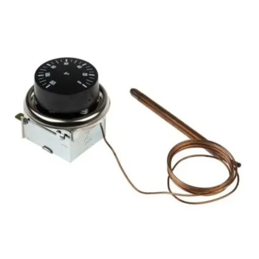 RS PRO Capillary Thermostat, +120°C Max, SPDT, Automatic Reset, Panel Mount - 7334710 product image