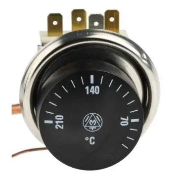 RS PRO Capillary Thermostat, +210°C Max, SPDT, Automatic Reset, Panel Mount - 7334726 product image