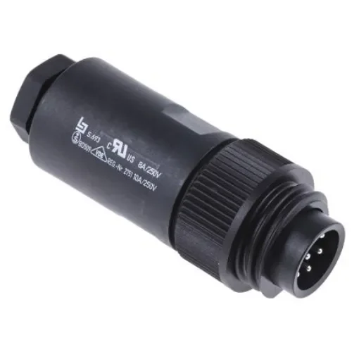 binder Circular Connector, 7 Contacts, Cable Mount, Socket, Male, IP67, 693 Series - 99-4217-110-07 product image