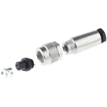 binder Circular Connector, 2 Contacts, Cable Mount, M9 Connector, Plug, Female, IP67, 712 Series - 99-0402-10-02 product image