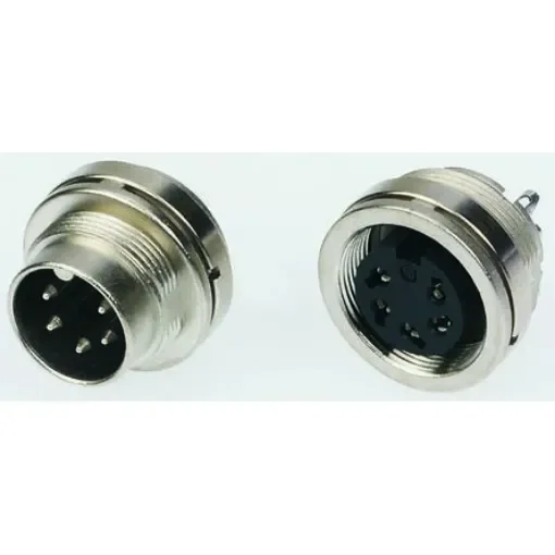 Binder Circular Connector, 16 Contacts, Panel Mount, M16 Connector, Socket, Female, IP40, 680 Series - 09-0340-00-16 product image