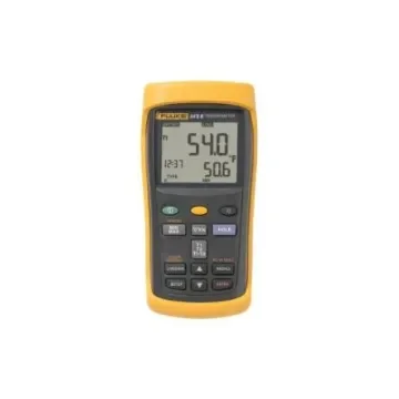 Fluke 54 II B Wired Digital Thermometer for Industrial Use, E, J, K, N, R, S, T Probe, 2 Input(s), +1767°C Max, ±0.3 K - 54-2 B product image