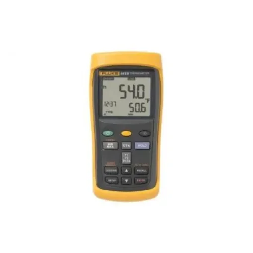 Fluke 54 II B Wired Digital Thermometer for Industrial Use, E, J, K, N, R, S, T Probe, 2 Input(s), +1767°C Max, ±0.3 K - 54-2 B product image