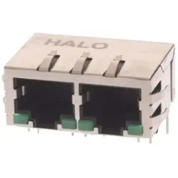 Halo Electronics FastJack Series Female RJ45 Connector, UTP Shield Straight 2 Port - HFJ12-1G01ERL product image