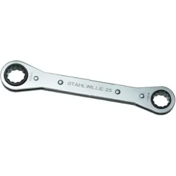 STAHLWILLE Ratchet Ring Spanner, 17mm, Metric, Double Ended, 205 mm Overall - 41131719 product image