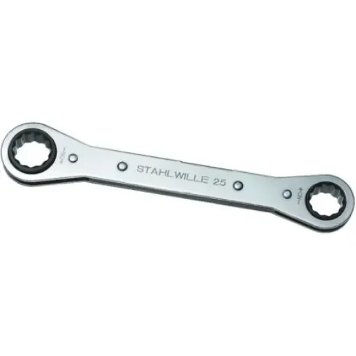 STAHLWILLE Ratchet Ring Spanner, 17mm, Metric, Double Ended, 205 mm Overall - 41131719 product image