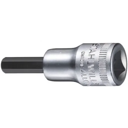 STAHLWILLE 3/8 in Drive Bit Socket, Hex Bit, 1/8in, 52 mm Overall Length - 02450008 product image