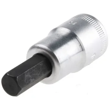 STAHLWILLE 1/2 in Drive Bit Socket, Hex Bit, 10mm, 60 mm Overall Length - 03050010 product image