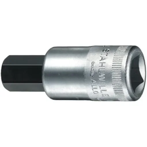 STAHLWILLE 1/2 in Drive Bit Socket, Hex Bit, 12mm, 60 mm Overall Length - 03050012 product image