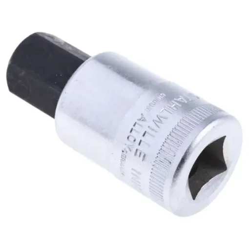 STAHLWILLE 1/2 in Drive Bit Socket, Hex Bit, 17mm, 60 mm Overall Length - 03050017 product image