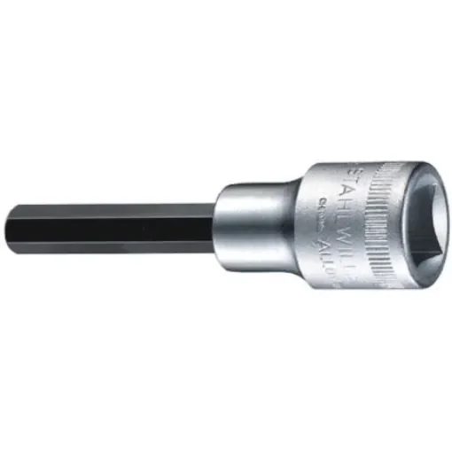 STAHLWILLE 1/2 in Drive Bit Socket, Hex Bit, 14mm, 140 mm Overall Length - 03151414 product image