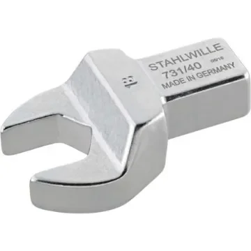 STAHLWILLE 731/40 Series Open Ended Insert Spanner Head, 24 mm, 14 x 18mm Insert, Chrome Finish - 58214024 product image