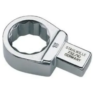 STAHLWILLE 5822 Series Spanner Head, 17 mm, 9 x 12mm Insert, Chrome Finish - 58221017 product image