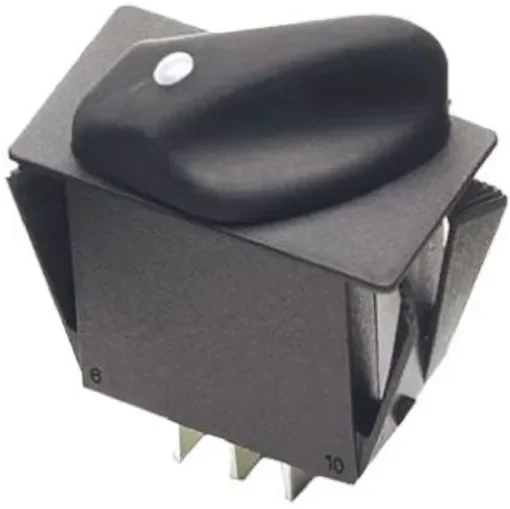 Otto, 2 Position DPST Rotary Switch, 20 A @ 28 V dc, Tab - R2AB1322C12N product image