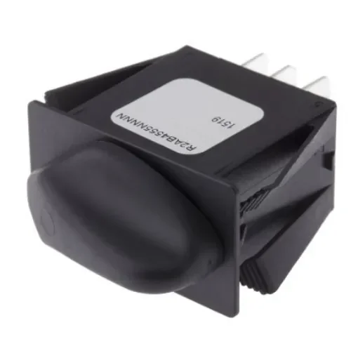 Otto, 3 Position DPDT Rotary Switch, 20 A @ 28 V dc, Tab - R2AB4555NNNN product image