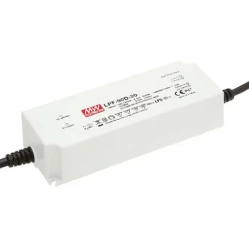 MEAN WELL LED Driver, 24V Output, 90W Output, 3.75A Output, Constant Voltage Dimmable - LPF-90D-24 product image