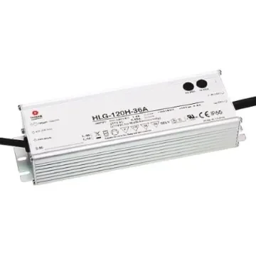 MEAN WELL LED Driver, 15V Output, 120W Output, 8A Output, Constant Voltage Dimmable - HLG-120H-15A product image