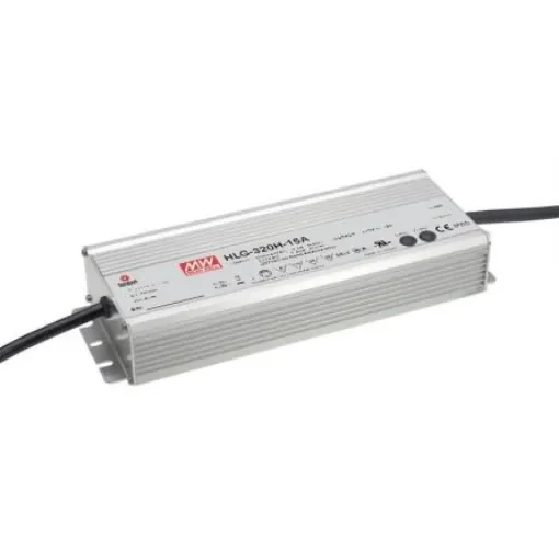 MEAN WELL LED Driver, 24V Output, 320.16W Output, 13.34A Output, Constant Voltage Dimmable - HLG-320H-24A product image