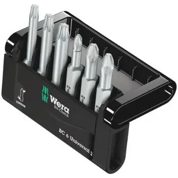 Wera Driver Bit Set 6 Pieces, Phillips, Pozidriv, Torx - 05056473001 product image