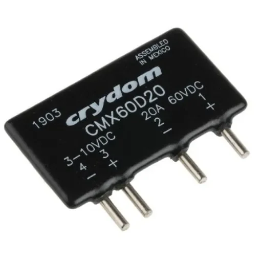 Sensata Crydom CMX Series Solid State Relay, 20 A Load, PCB Mount, 60 V dc Load, 10 V dc Control - CMX60D20 product image