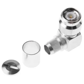Telegartner, Plug Cable Mount TNC Connector, 50O, Solder Termination, Right Angle Body - J01010A0065 product image