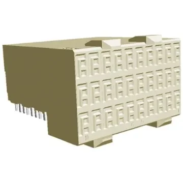 TE Connectivity, Z-PACK HM-Zd 2.5mm Pitch 3 Pair, High Speed Hard Metric Backplane Connector, Female, Right Angle, 10 - 1469081-1 product image