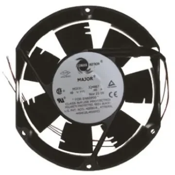 COMAIR ROTRON Major Series Axial Fan, 24 V dc, DC Operation, 481m³/h, 39W, 1.6A Max, 171.4 x 150.4 x 51mm - JQ24K7 19039671A product image