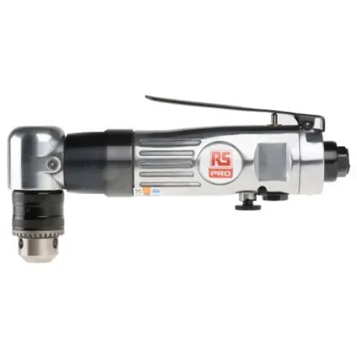 RS PRO Air Drill 10mm Angled, 1/4in Air Inlet (BSP) , 1700 r/min - 7398405 product image