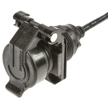 Amphenol Socapex Straight, Panel Mount, Female to Male- Single Port Type A 2.0 IP54 USB Connector - USBAPSCC2205A product image