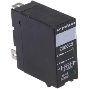 Sensata Crydom ED Series Solid State Relay, 5 A Load, DIN Rail Mount, 48 V dc Load, 32 V dc Control - ED06C5 product image