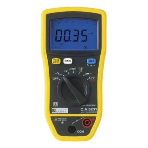 Chauvin Arnoux CA 5231 Handheld Digital Multimeter, True RMS, 600A ac Max, 600A dc Max, 1000V ac Max - P01196731 product image