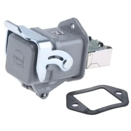 HARTING Han 3A RJ45 Series Female RJ45 Connector, Panel Mount Straight 8C -Way - 09452151103 product image