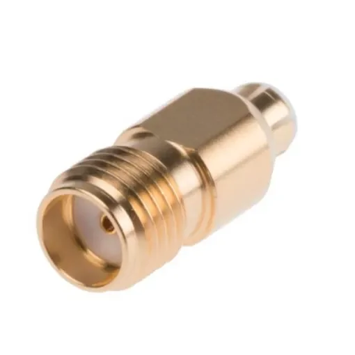 Huber+Suhner Straight 50O RF Adapter MMBX Plug to SMA Socket 6GHz - 33_MMBX-SMA-50-1/111_NE product image