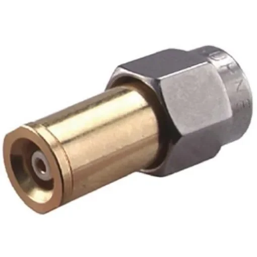 Huber+Suhner Straight 50O RF Adapter SMA Plug to MMBX Socket 6GHz - 33_SMA-MMBX-50-1/119_NE product image