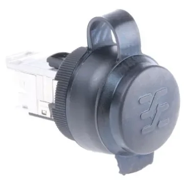 Weidmuller FrontCom Micro Series Female RJ45 Connector, Panel Mount, Cat6a Straight 2 Port 1 -Way - 1018820000 product image