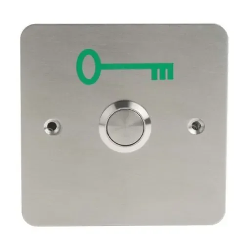 RS PRO Stainless Steel Round Push Button - 7418278 product image