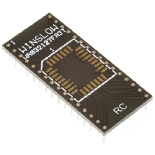 Winslow Straight Through Hole Mount 2.54mm Pitch IC Socket Adapter, 28 Pin Female PLCC to 28 Pin Male DIP - WA028127FAJTRC product image