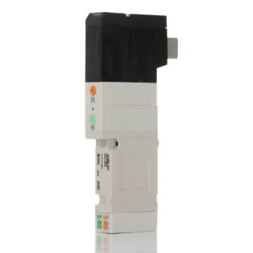 SMC 2 x 3/2 Pneumatic Solenoid Valve - Solenoid/Pilot SV1000 Series 24V dc - SV1B00-5FU product image