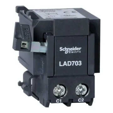 Schneider Electric 24V ac/dc Remote Tripping Device Circuit Trip for use with LR3D Series, LRD Series - LAD703B product image