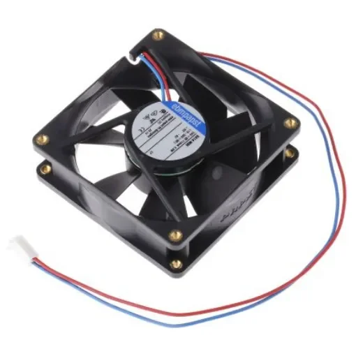 ebm-papst 8400 N Series Axial Fan, 24 V dc, DC Operation, 79m³/h, 2.8W, 80 x 80 x 25mm - 8414NGH-RS0 product image