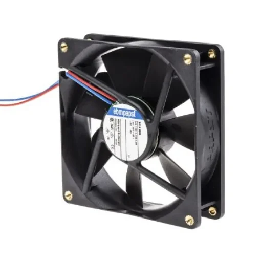 ebm-papst 3400 N Series Axial Fan, 24 V dc, DC Operation, 102m³/h, 3.2W, 92 x 92 x 25mm - 3414NHH-RS0 product image