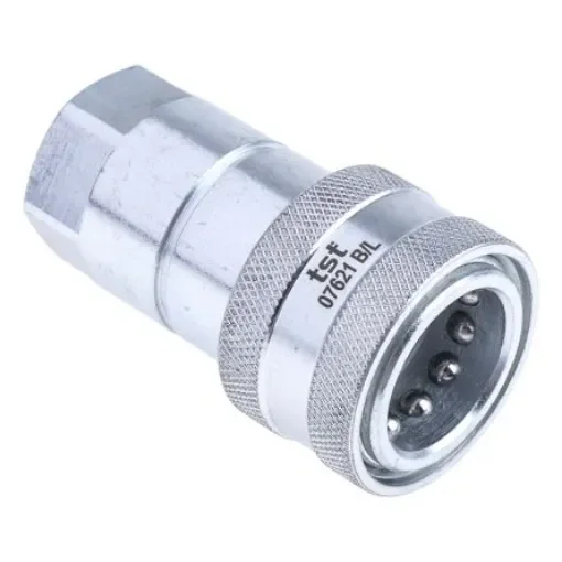 RS PRO Steel Female Hydraulic Quick Connect Coupling, BSP 1/2 Female - 7454693 product image