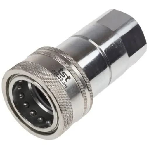 RS PRO Steel Female Hydraulic Quick Connect Coupling, BSP 1 Female - 7454729 product image